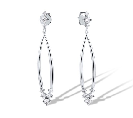 14KW Earrings Diamond (E315278DIA14KW)