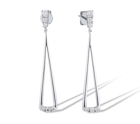 14KW Earrings Diamond (E315280DIA14KW)
