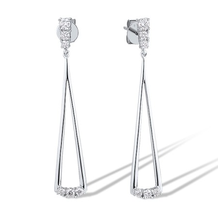 14KW Earrings Diamond (E315280DIA14KW)