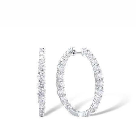 Sterling Silver Earrings White Cubic Zirconia (E315322WCZSL925)