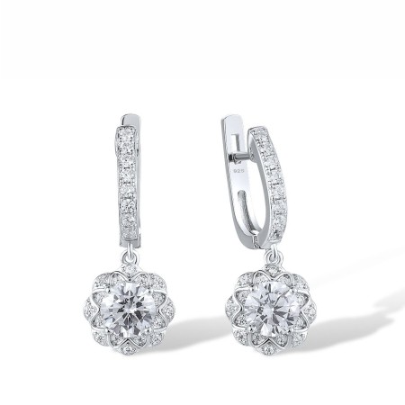 Sterling Silver Earrings White Cubic Zirconia (E315339WCZSL925)