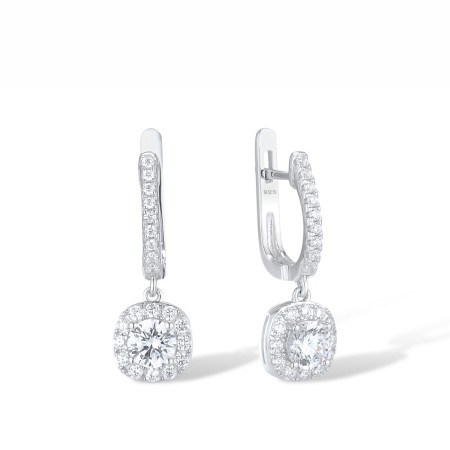 Sterling Silver Earrings White Cubic Zirconia (E315340WCZSL925)