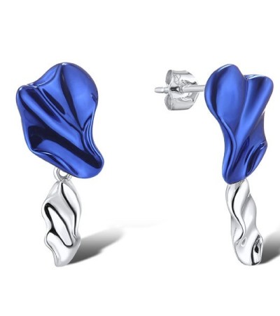 9KWw/ Blue e-coating Earrings  (E315390NIL9WAU)