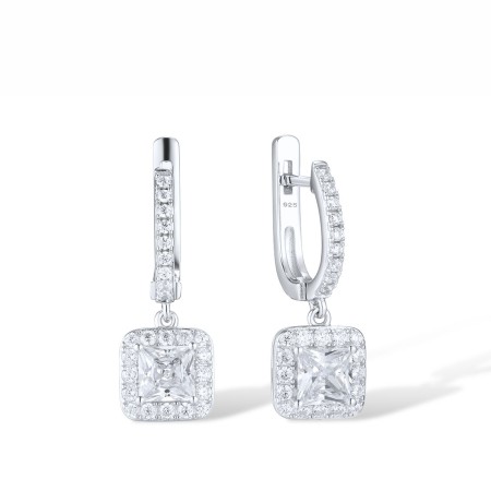 Sterling Silver Earrings White Cubic Zirconia (E315479WCZSL925)