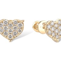 14KY Earrings Diamond (E315619DIA14KY-SR)