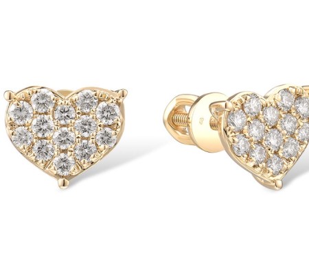 14KY Earrings Diamond (E315619DIA14KY-SR)