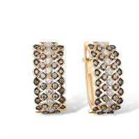 14KYWB Earrings Brown Diamond,Diamond (E315894BRW14KYWB)
