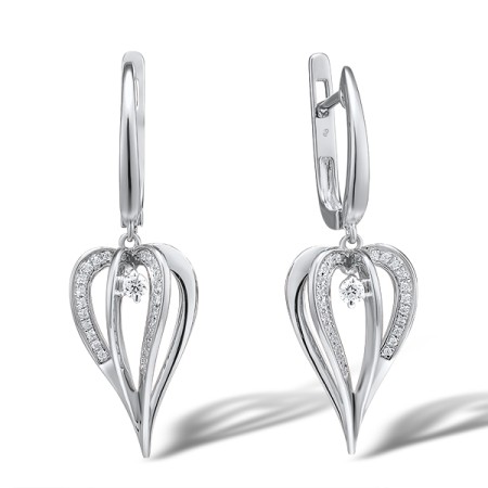 14KW Earrings Diamond (E315925DIA14KW)