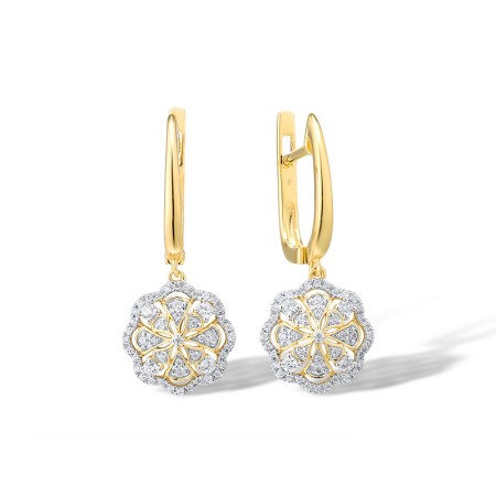 14KYW Earrings Diamond (E315952DIA14KYW)