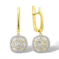 14KYW Earrings Diamond (E315953DIA14KYW)