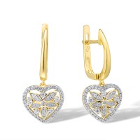 14KYW Earrings Diamond (E315954DIA14KYW)