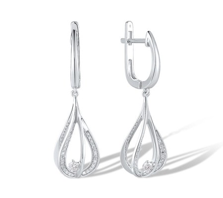14KW Earrings Diamond (E315998DIA14KW)