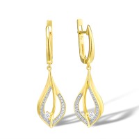 14KYW Earrings Diamond (E315999DIA14KYW)