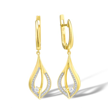 14KYW Earrings Diamond (E315999DIA14KYW)