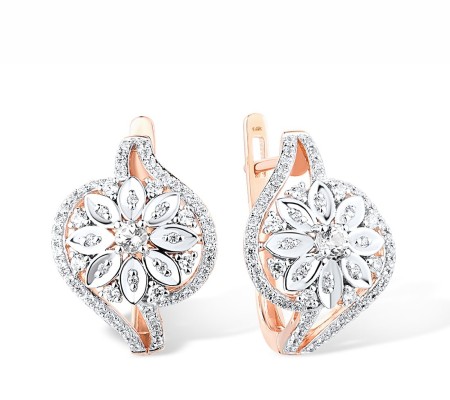 14KRW Earrings Diamond (E316028DIA14KRW)