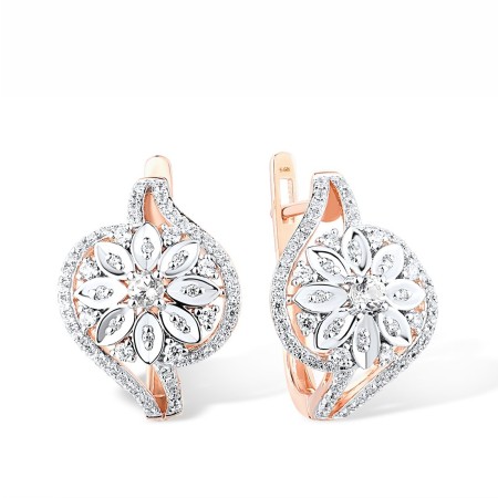 14KRW Earrings Diamond (E316028DIA14KRW)
