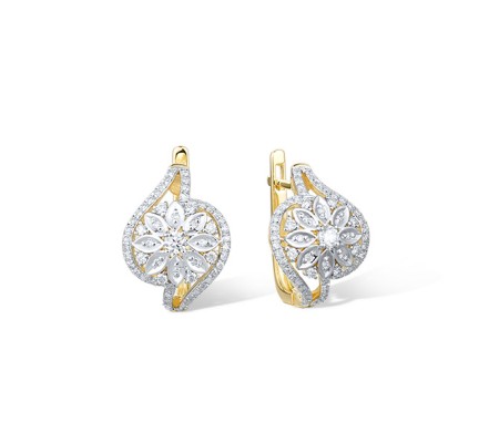 14KYW Earrings Diamond (E316028DIA14KYW)