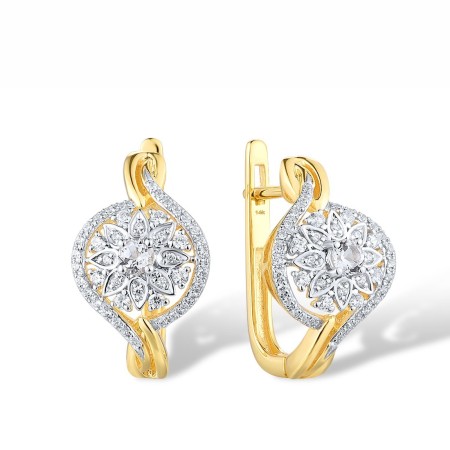 14KYW Earrings Diamond (E316029DIA14KYW)
