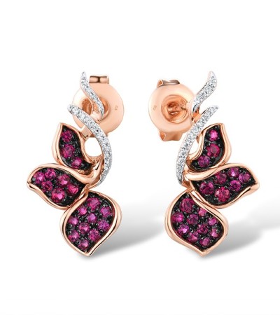 14KRWB Earrings  (E316101RUY14KRWB)