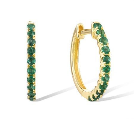 14KY Earrings Emerald (E316173EMR14KY)