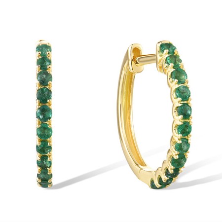 14KY Earrings Emerald (E316173EMR14KY)