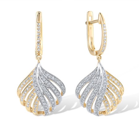 14KYW Earrings Diamond (E316199DIA14KYW)