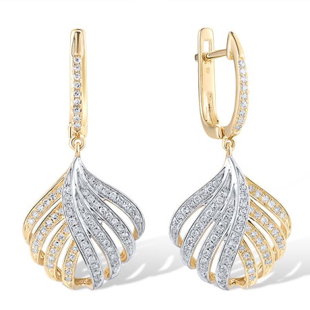 14KYW Earrings Diamond (E316199DIA14KYW)