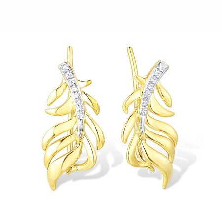 14KYW Earrings Diamond (E316207DIA14KYW)
