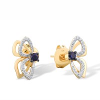 14KYWB Earrings Blue Sapphire,Diamond (E316339ASAP14KYWB)