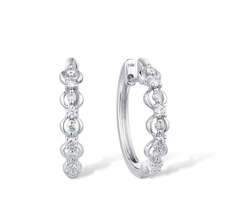 14KW Earrings Diamond (E316350DIA14KW)
