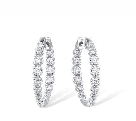 14KW Earrings Diamond (E316351DIA14KW)