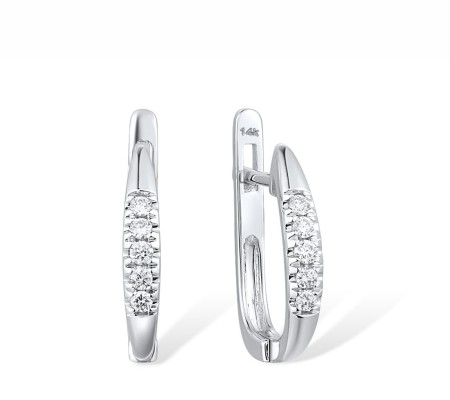 14KW Earrings Diamond (E316353DIA14KW)