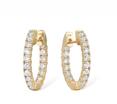 14KY Earrings Diamond (E316356DIA14KY)