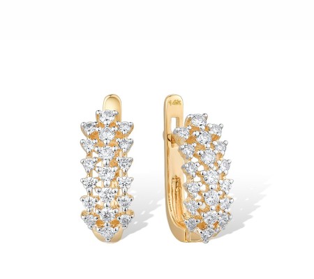 14KYW Earrings Diamond (E316361DIA14KYW)