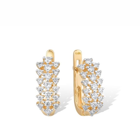 14KYW Earrings Diamond (E316361DIA14KYW)