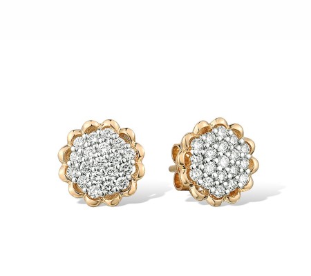 14KYW Earrings Diamond (E316370DIA14KYW)