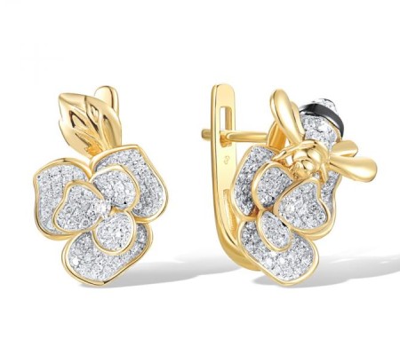 14K1YWB Earrings Diamond (E316405DIA14K1YWB)