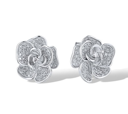 14KW Earrings Diamond (E316410DIA14KW)
