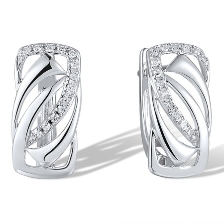 14KW Earrings Diamond (E316488DIA14KW)