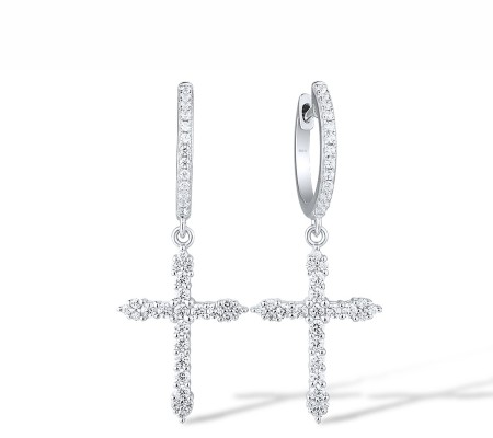 Sterling Silver Earrings White Cubic Zirconia (E316495WCZSL925)
