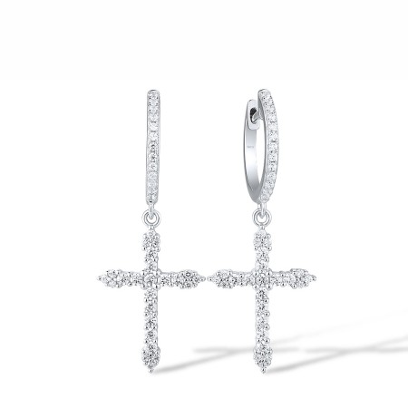 Sterling Silver Earrings White Cubic Zirconia (E316495WCZSL925)