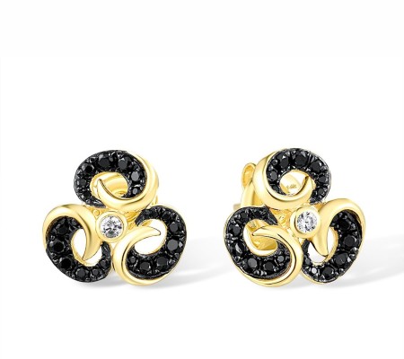 14KYB Earrings Black Diamond,Diamond (E316551WBD14KYB)