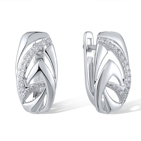 14KW Earrings Diamond (E316590DIA14KW)