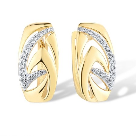 14KYW Earrings Diamond (E316590DIA14KYW)