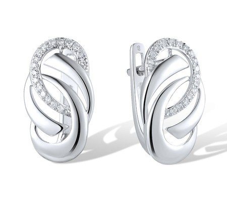 14KW Earrings Diamond (E316591DIA14KW)