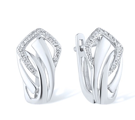 14KW Earrings Diamond (E316592DIA14KW)