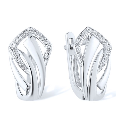 14KW Earrings Diamond (E316592DIA14KW)