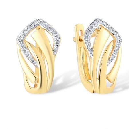14KYW Earrings Diamond (E316592DIA14KYW)