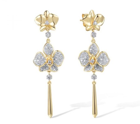 14KYW Earrings Diamond (E316643DIA14KYW)