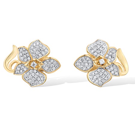14KYW Earrings Diamond (E316644DIA14KYW)
